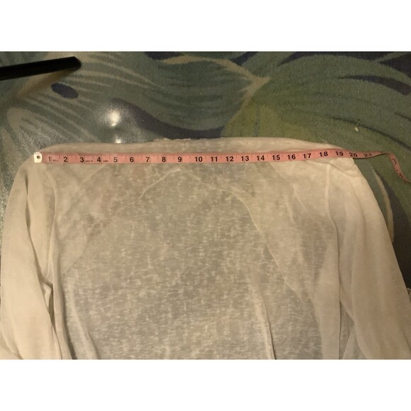 Elena Baldi Women’s 3X Semi Sheer Cardigan With Built In Silk Scarf - Picture 8 of 11